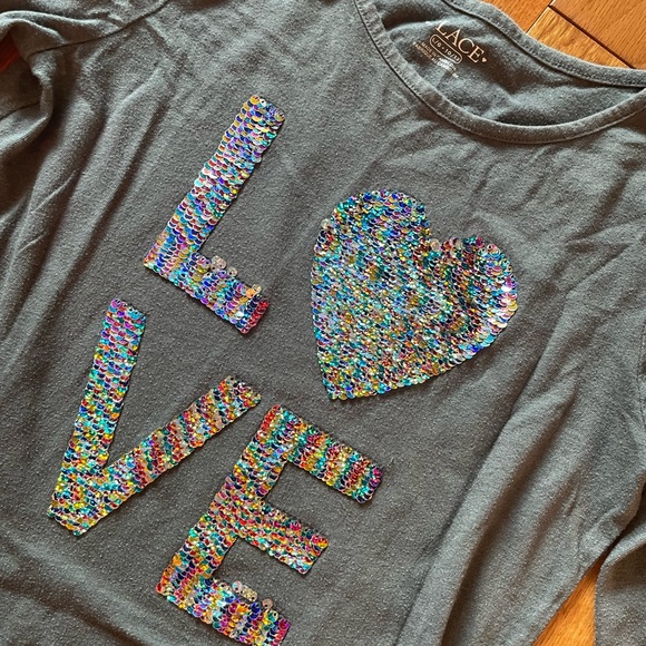 Long sleeve tee with glitters - Picture 3 of 6